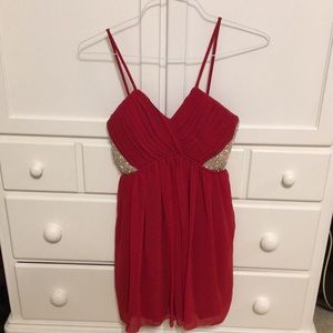 Deep red formal dress